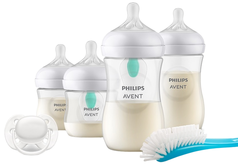 PHILIPS AVENT Natural Response - zestaw: 4 butelki + AirFree + smoczek + szczotka | 0 m+