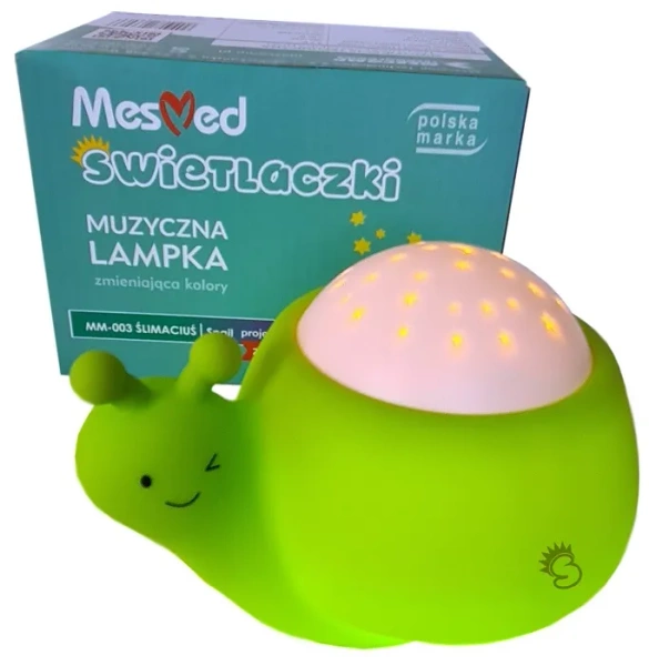 MESMED Świetlaczki - muzyczna lampka z projektorem | Ślimaciuś