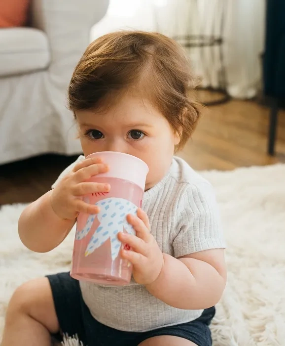 DR BROWN'S Cheers 360° - kubek "picie jak ze szklanki" 300 ml, 9 m+ | Różowy