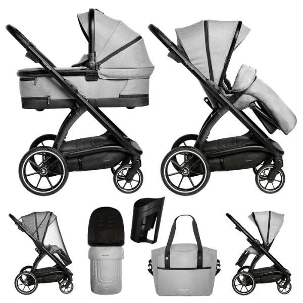 MUUVO Trick - wózek wielofunkcyjny, zestaw 2w1 | Steel Grey