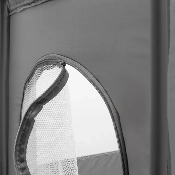 BABY MIX Simple - łóżeczko turystyczne 1-poziomowe | Szare