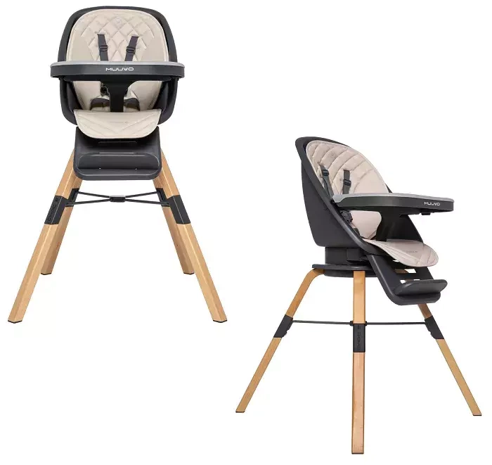 MUUVO Choc 2 - krzesełko do karmienia 3w1 | Beige