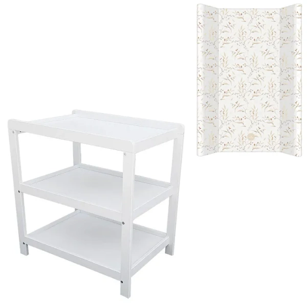 YOONCO - półkoprzewijak biały + przewijak profilowany miękki | Meadow I