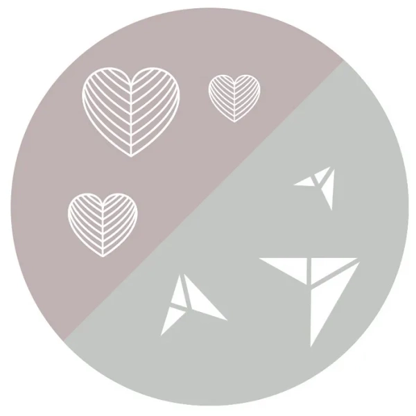 BABYONO - łyżeczka i widelec ze stali szlachetnej | Szaro-różowe