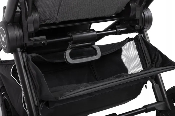 MUUVO Quick 3.0 Black Chrome - wózek wielofunkcyjny, zestaw 2w1 z gondolą XL | Pure Pink