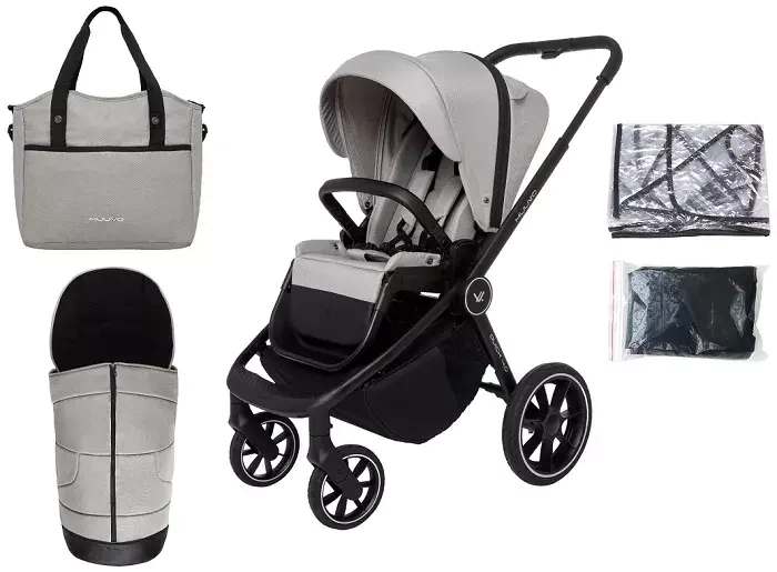 MUUVO Quick 4.0 - wózek spacerowy | Steel Grey
