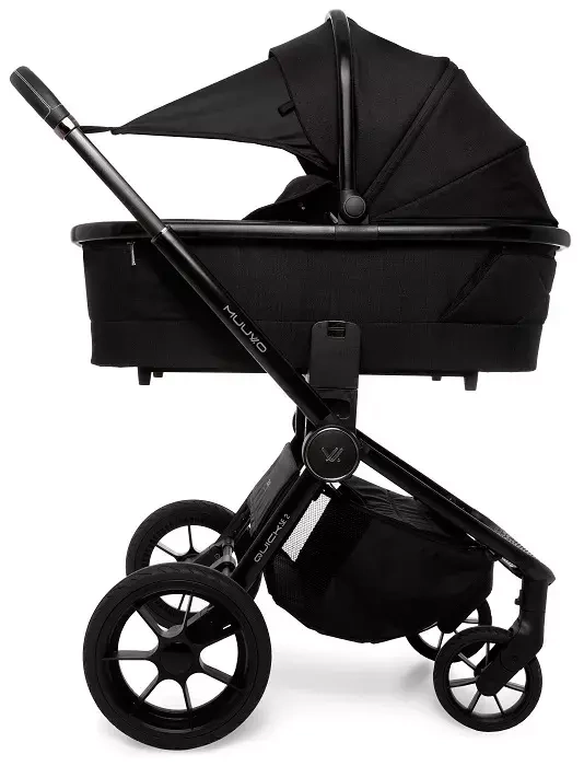 MUUVO Quick SE 2 - wózek wielofunkcyjny, zestaw 2w1 | Chromium Black (+ ADAPTERY)