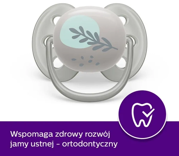 PHILIPS AVENT Ultra Soft - smoczek ortodontyczny 2 szt. | 6-18 m