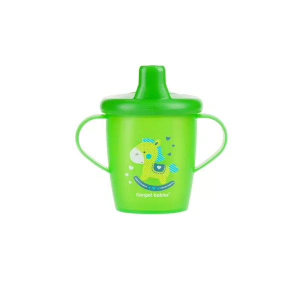 CANPOL BABIES - kubek niekapek twardy 250 ml | TOYS zielony