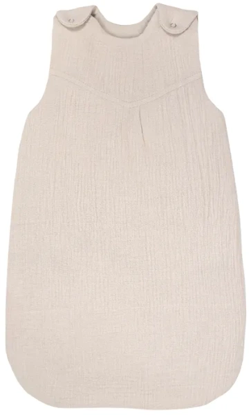 YOONCO - całoroczny, muślinowy śpiworek do spania dla niemowlaka | Beż