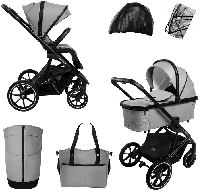 MUUVO Slick 2.0 - wózek wielofunkcyjny, zestaw 2w1 | Light Grey (+ ADAPTERY)