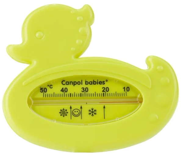 CANPOL BABIES - termometr do kąpieli dla niemowląt Kaczuszka | Zielony