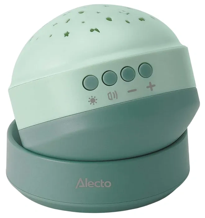 ALECTO BC130 - projektor 2w1 z białym szumem i kołysankami | Miętowy