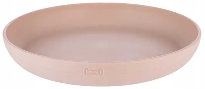 LOVI - zestaw naczyń: miseczka, talerz i kubek | Nude