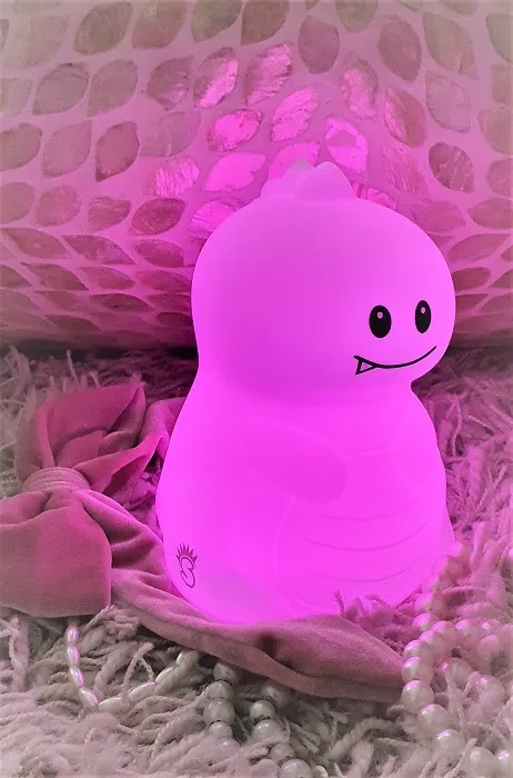 MESMED Świetlaczki - lampka silikonowa z pilotem | Dinozaur Dinuś