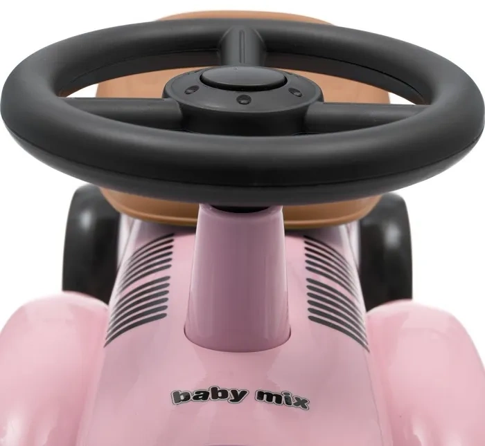 BABY MIX Classic - jeździk retro z klaksonem | Różowy