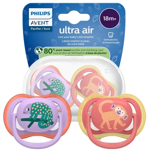 PHILIPS AVENT Ultra Air - smoczek ortodontyczny 2 szt. | 18 m+