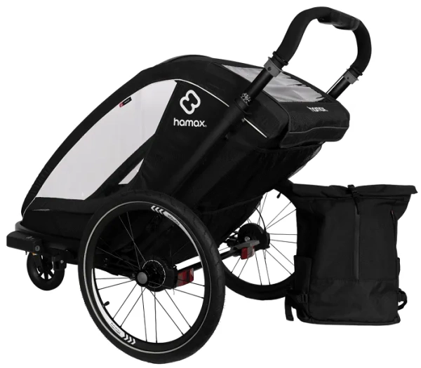 HAMAX Breeze One - jednoosobowa przyczepka rowerowa | Black