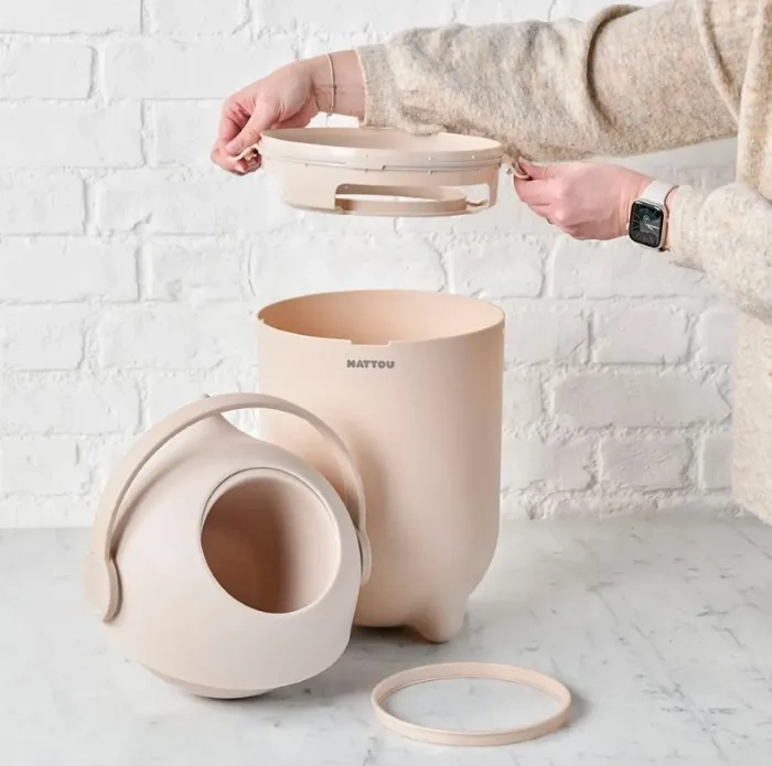 NATTOU Dropy - kosz na pieluchy 27 cm, 20 l | Biały