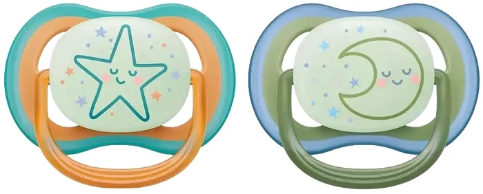 PHILIPS AVENT Ultra Air Nighttime - smoczek ortodontyczny 2 szt. | 18 m+