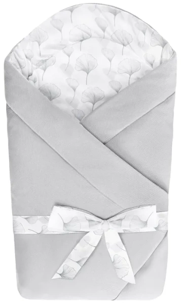 YOONCO - rożek niemowlęcy z kokardą 75x75 cm | Gingko