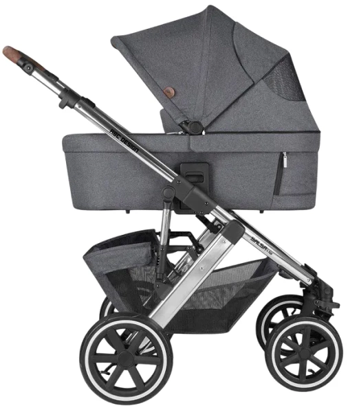 ABC DESIGN Salsa 4 Air - wózek wielofunkcyjny, zestaw 2w1 + okrycie na nóżki | Asphalt