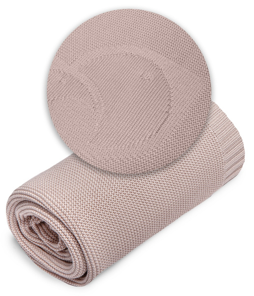 YOONCO Ptaszek - kocyk bambusowy 80x100 cm | Różowy