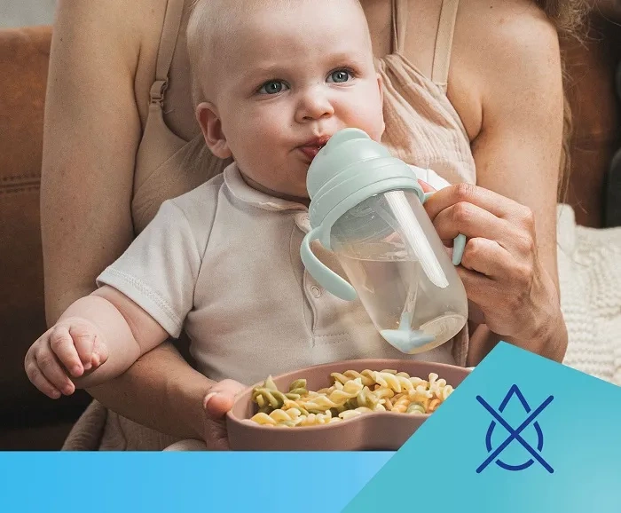 CANPOL BABIES - kubek niekapek z rurką i odważnikiem 270 ml | Zielony