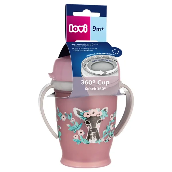 LOVI - kubek niekapek 360° Drink Master 250ml Wild Soul Girl |  9m+