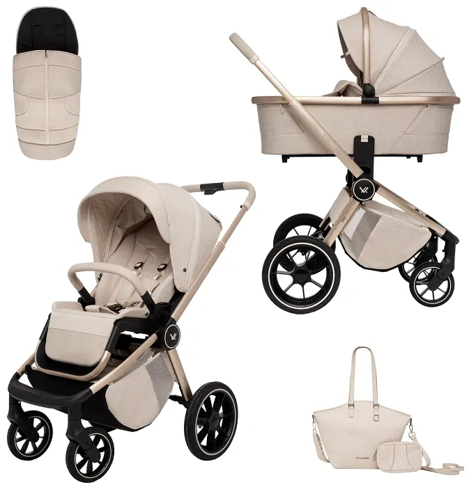 MUUVO Quick BOHO - wózek wielofunkcyjny, zestaw 2w1 | Beige