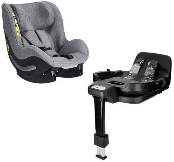 AVIONAUT Aerofix Smart - fotelik samochodowy 0-18,5 kg + obrotowa baza IQ Orbit | Grey