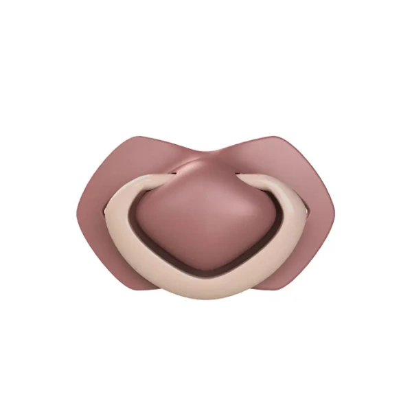 CANPOL BABIES - smoczek silikonowy Light touch 18m+ symetryczny | PURE COLOR Różowy 2 szt.