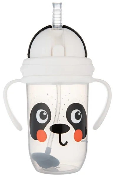 CANPOL BABIES - kubek niekapek z rurką i odważnikiem 270 ml | BabiesBoo panda