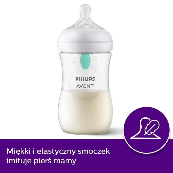 PHILIPS AVENT Natural Response - zestaw: 4 butelki + AirFree + smoczek + szczotka | 0 m+