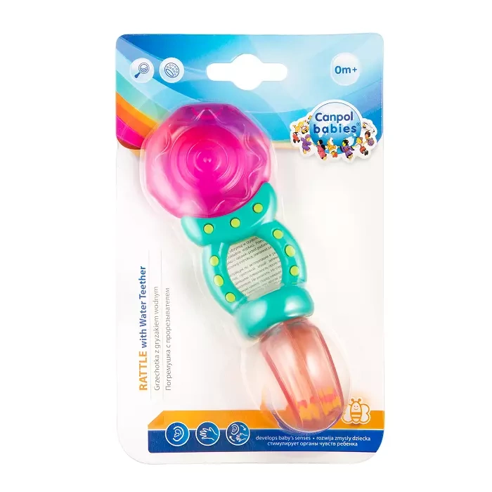 CANPOL BABIES - grzechotka z gryzakiem wodnym | LIZAK