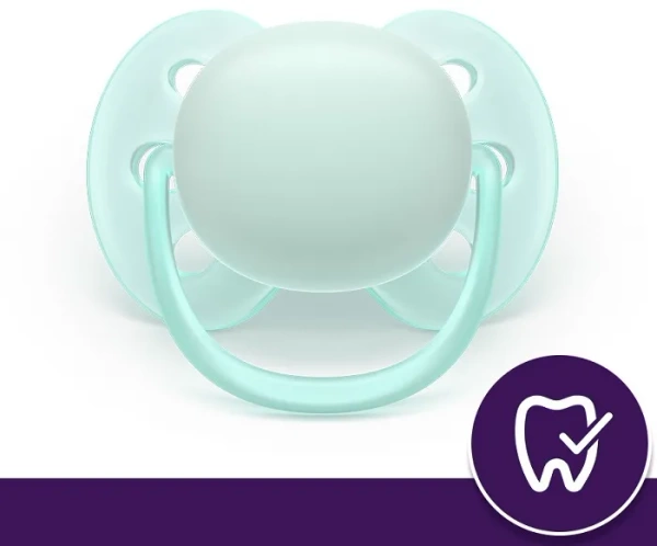 PHILIPS AVENT Ultra Soft Ultradouce - smoczek ortodontyczny 2 szt. | 0-6 m