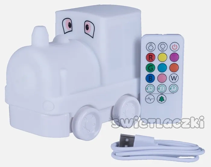 MESMED Świetlaczki - lampka silikonowa z pilotem | Lokomotywa
