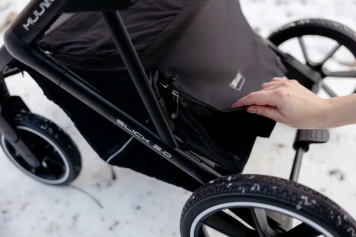 MUUVO Slick 2.0 - wózek wielofunkcyjny, zestaw 2w1 | Classic Black (+ ADAPTERY)