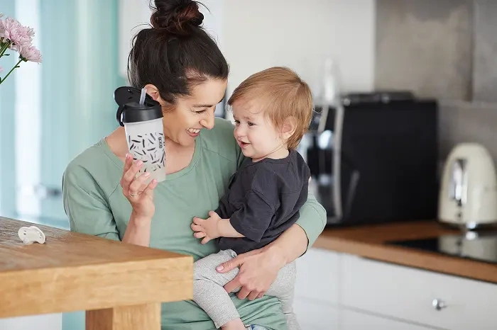 LOVI - kubek ze słomką Freestyle 350 ml Salt & Pepper | 11m+