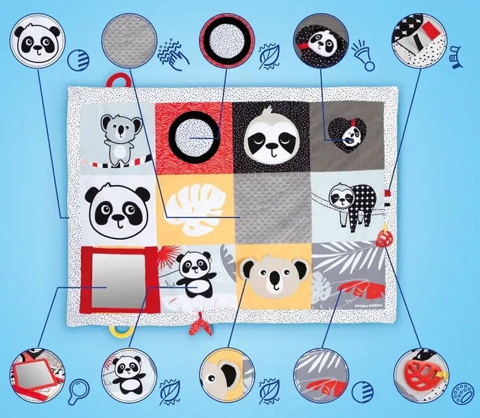 CANPOL BABIES Tummy Time - mata edukacyjna do leżenia na brzuszku | BabiesBoo