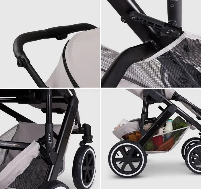 ABC DESIGN Salsa 5 Air - wózek wielofunkcyjny, zestaw 2w1 | Coal