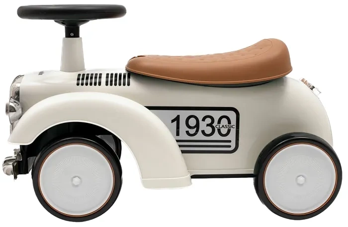 BABY MIX Classic - jeździk retro z klaksonem | Beżowy