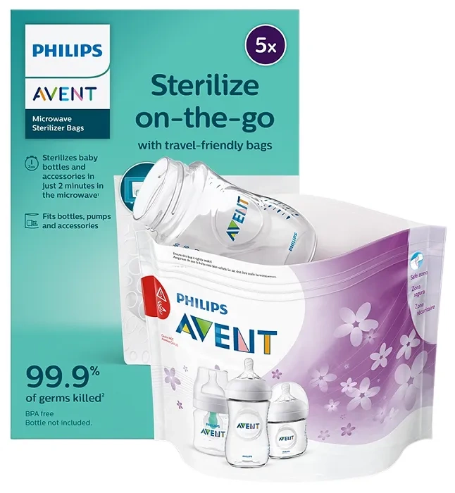 PHILIPS AVENT - woreczki do sterylizacji w kuchence mikrofalowej 5 szt.