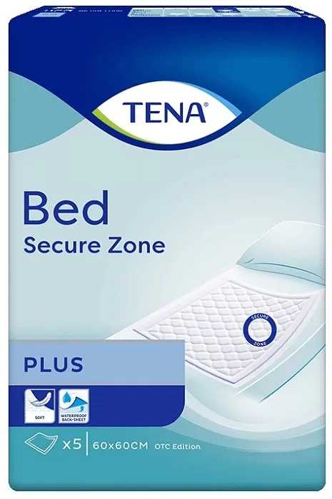 TENA Bed Secure Zone Plus - podkłady higieniczne 60 x 60 cm | 5 szt.