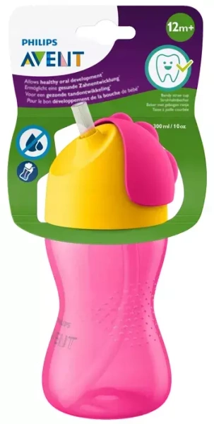 PHILIPS AVENT - kubek ze słomką 300 ml | 12 m+