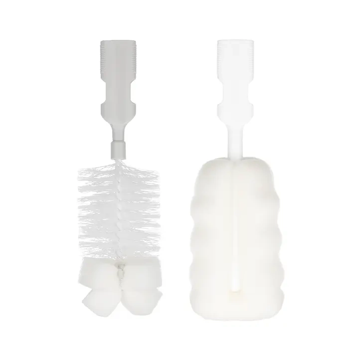 CANPOL BABIES - zestaw szczotek do mycia butelek i smoczków z wymienną końcówką