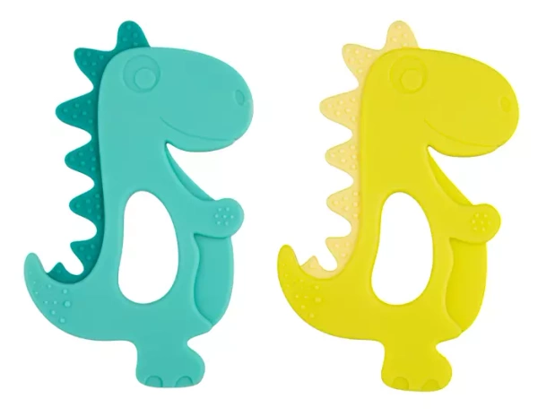 CANPOL BABIES - silikonowy gryzak dla niemowląt | DINOZAUR