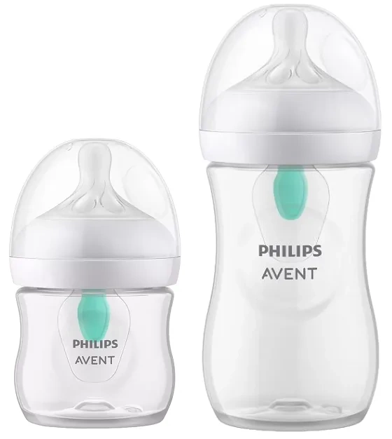 PHILIPS AVENT Natural Response - 2 x butelka z nakładką antykolkową AirFree 125 ml + 260 ml
