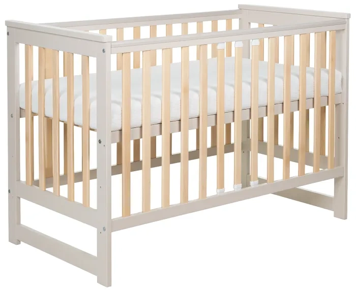 YOONCO - łóżeczko Iwi + komoda + przewijak miękki Meadow | Beż-Buk