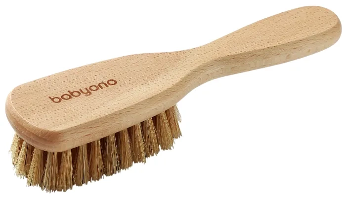 BABYONO - szczotka z naturalnego włosia | średnio miękka